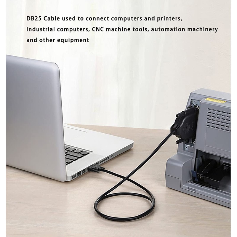 JUXINICE DB25 Male to Female Cable - 6FT, Double-Shielded with