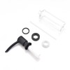Built in Sink Soap Dispenser Matte Black, ABS Pump Head,