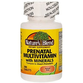 Nature's Blend Prenatal Formula Multivitamin 100 Tabs (1AA26)