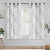 FMFUNCTEX Linen Semi Sheer Curtains for Bedroom, Sage Green White
