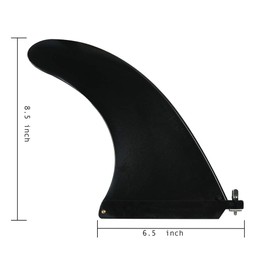 HEYTUR Surf & SUP Fin,Free No Tool Fin Screw,8" Center Fin for Surfboard & Paddleboard (1 Pack)