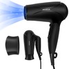 Aigostar Ionischer Haartrockner, Reisehaartrockner mit klappbarem Griff, 2 Geschwindigkeiten und