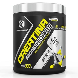 FORZAGEN  Creatina Monohidrato  100 Monohidrato de Creatina  300 g  60 Servicios x Envase  Sin Sabor  5 g de Proteína por Servicio  Sin Azúcar...     