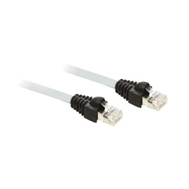 Schneider Electric - Telemecanique Cable Connection Accessory for Altivar, Lexium Remote Graphic Display Terminal, 2 Male RJ45 Connectors Electrical Connection, 5m (16.40 ft) Cable Length, VW3A1104R50