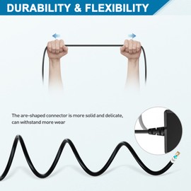 PwrON 6.6 FT Long AC to DC Power Adapter Charger for Suzuki Omnichord OM-300 OM-100 OM-150 Synthesizer