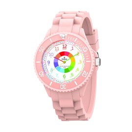 Kids Watch for Boys Girls,Educational Wrist Watch for Children,Children's Watch for Girls and Boys,Analog Watch with Rotating Bezel with Exercises,Easy to Learn to Read,Full HD 1080P Home