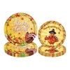 32 Pcs Fall Thanksgiving Party Paper Plates Pumpkin Maple Leaf