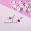 12 Pairs Surgical Stainless Steel Flat Back Stud Earrings, Screw