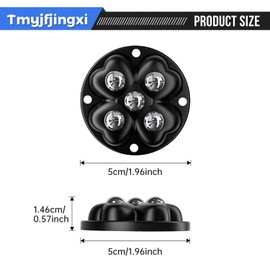 Tmyjfjingxi 4PCS Black Self Adhesive Mini Caster Wheels for Furniture, Kitchen Appliances Stick on 360 Degree Caster Wheels