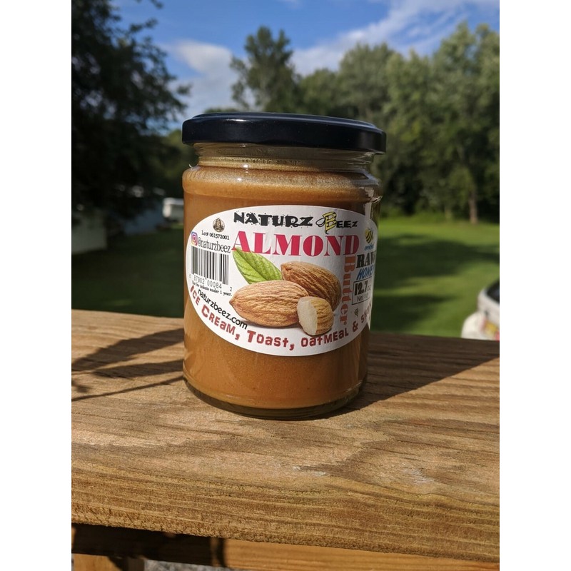 NATURZ BEEZ RAW HONEY & ALMOND BUTTER 12.7oz / 360g