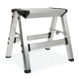 FOLDDEX Foldable Step Stool | Metal Folding Step Stool, 330 lbs | Ultralight Aluminum, Anti-Slip & Secure Lock Design, Small Step Stool for Adults, Kids, Senior | Home, Kitchen, Outdoor