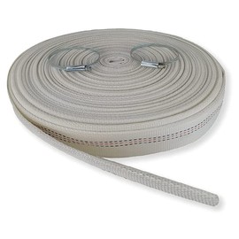 ZYIY 1" 30M-98FT Lay-Flat Hose Water Pool Cleaning Belt Discharge Pump Hose With Aluminum Clamps Fittings Fire Hose Length Connection Pump Hose for House,Garden,Irrigation, Water pumping hose Firehose