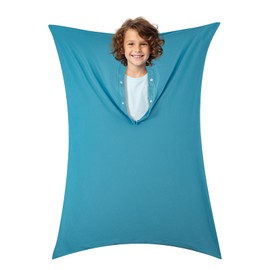 Sensory Body Sock for Kids, Full Body Sock Wrap for Autistic Children to Relieve Stress, Relaxing Sensory Compression Body Sack for Kids Sensory Processing Disorder for Kids Teen Adult, Blue