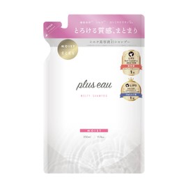 plus eau Melty Shampoo, White Floral & Pear Scent, Blend of Silk Serum Ingredients, Silicone-Free Refill, 11.8 fl oz (350 ml), Refill, Single Item