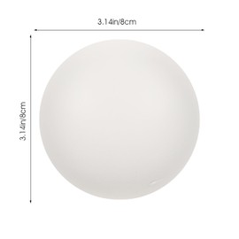 Baluue Frosted Glass Globe Lamp Shade Replacement 3.15 Inch G9 Threaded Dome Lampshade for Pendant Light Chandelier Wall Sconce Lightweight Durable Lamp Cover