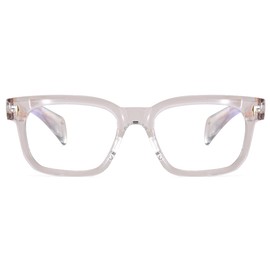moomoobird Anti Blue Light Glasses Fashion Glasses Women Men TR90 Square Frame Trendy Eyewear, transparent