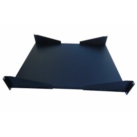 The Best Racks HUNTEC 2U 27" deep SOLID heavy duty rackmount shelf for 2-post or 4-post racks