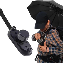 Moeagel Hands-Free Umbrella Holder, Free Both Hands, Chest Strap, Instruction Manual, Easy to Use, Easy to Install, Umbrella Holder, Hands-free, Holds Umbrella, Securely Holds Umbrella, Rain or Shine, Umbrella Holder Clip, Bag Belt, Umbrella Retainer for