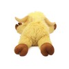 Highland Cow Plush Toy, 4-Pound Weighted Stuffed Animal, Microwaveable and