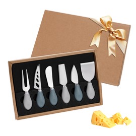 Exquisite 6 pcs Cheese Knives Set, Complete Cheese Knife for Charcuterie Boards Cutlery House Warming Gift Set Collection