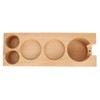 Coffee Tamper Base Multifunction Beech Coffee Distributor Tamping Station Accessories