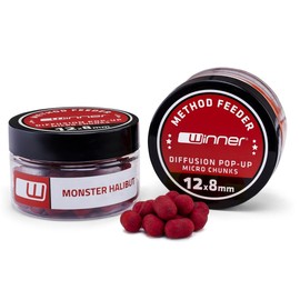 Tandem Baits Methood Feeder MF Diffusion Micro Boilies 20 g 8 mm Monster Halibut Carp Bait Carp Fishing Without Effort Bait for Large Fish Fishing Carp Accessories for Professionals and Hobby Anglers