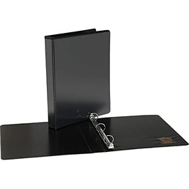 Staples Simply Economy 1/2-inch 3-Ring View Binders, Black, 24/Carton (23738/21683VS)