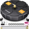 EVEAGE 18 Inch Large Size Pressure Washer Surface Cleaner Attachment