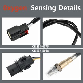 Liangchi Air Fuel Ratio O2 Oxygen Sensor for 2012-2018 Ford Focus 2.0L L4 Non Turbo / 2013-2014 Ford Fusion 1.6L L4 Turbocharged Upstream + Downstream 234-5068 234-4575
