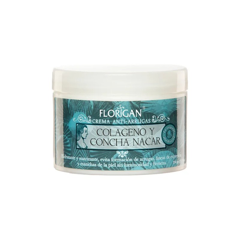 Crema Colágeno y Concha Nácar Florigan Antiarrugas y Manchas 350ml