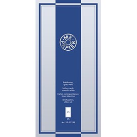 Fountain Business Card Blank Cards A Block Letter -, Folding -, DIN Long 212 mm, 101 mm, Glatt, 25