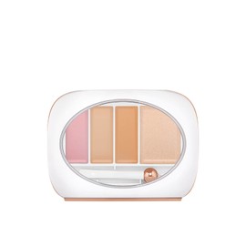 FLOWER BEAUTY Red Carpet Secret Eye Bright Concealer Palette - Brightens + Conceal Undereyes - Cooling Eye Wand to Depuff Eyes - (Light)