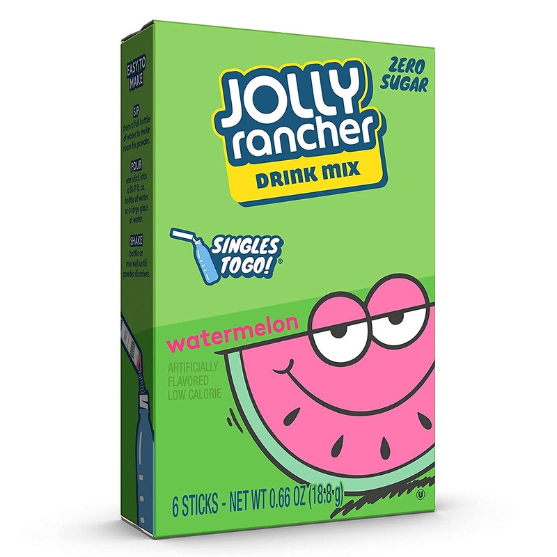 Jolly Rancher WATERMELON Singles to Go (4 Boxes of 6