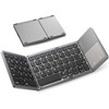 Foldable Wireless Keyboard with Touchpad, Portable Bluetooth Keyboard, Full Size