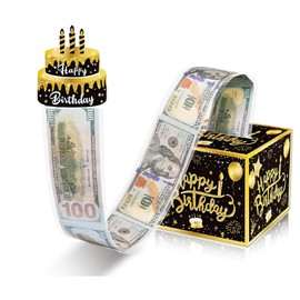 Glamifyr Money Gift Packaging, DIY Birthday Money Roll Surprise Box, Packaging for Money Gifts, Birthday Money Box for Cash Gift Pulling, Gift Box Money for Girls Boys