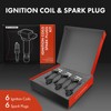 A-Premium Set of 6 Ignition Coil Pack and Iridium Spark