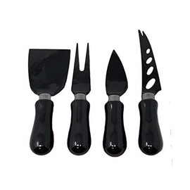 CROFTON Modern 4 Pieces Set of Stainless Steel Nonstick Coating Cheese Knives - For Kitchen Preparation & Serving Knife at Parties; Cheese Slicer Cheese Cutter