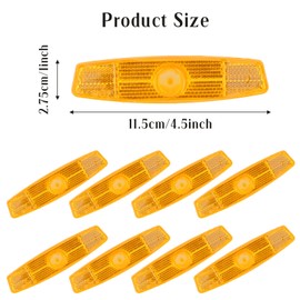 Fangehong Pack of 8 Bicycle Spoke Reflectors, Bicycle Wheel Reflectors, Spoke Reflectors for Mountain Bike, Road Bike, City Bike (White)