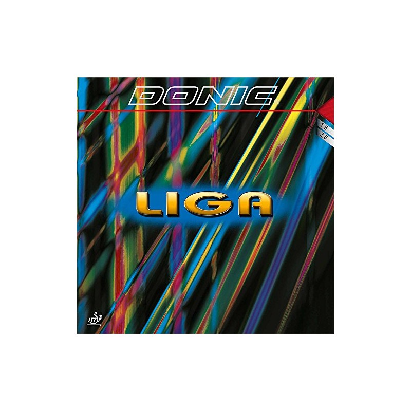 Donic Liga Table Tennis Rubber (Black, 1.8 mm)