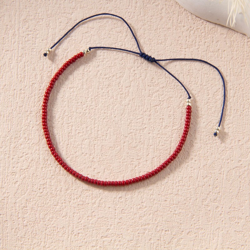 Colorful Friendship Bracelets Beaded Thin Strand Bracelets Women Fashion Jewelry