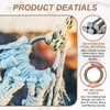 PATIKIL 金属製Oリング 2個入り 外径2.6インチ 内径2インチ 厚さ7mm シームレス ソリッドラウンド真鍮Oリング 犬用リーシュ 壁掛け植物