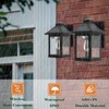 Nodfens 2 Pack Solar Wall Lights Outdoor with 3 Modes,