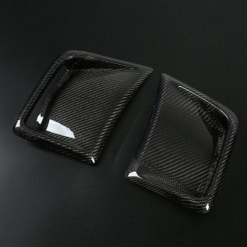 Carbon Fiber Front Bumper Side Vent Cover Replacement for STI