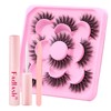 Fadlash Half Eyelash Extensions, Eyelash Glue and Eyelash Tweezers for