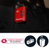 Master Lock 4686EURT Pack of 2 Combination Travel Padlocks TSA