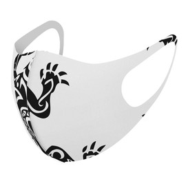 Smakore 001067 Design Mask, Set of 2, Polyester, Washable, Cloth Mask, Unisex, Animal Lizard, Reptiles
