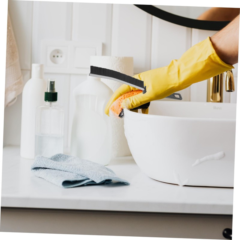 iplusmile 6pcs Crevice Cleaning Brush with Stiff Bristles Ergonomic Handle