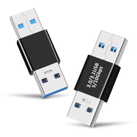 AIYEEN AIYEEN USB 3.0/3.1-Stecker auf USB 3.0/3.1-Stecker-Adapter (2 St??ck), OTG 3.0/3.1 USB A auf 3.0/3.1 USB A-Adapter, USB-Steckerverbindung oder Datenkabelverl?ngerung, USB3.0-Erweiterungsadapter
