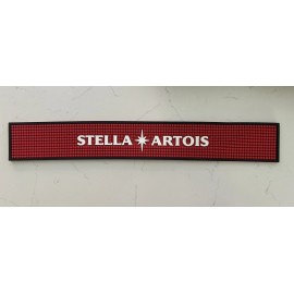 STELLA ARTOIS *NEW* STELLA ARTOIS (RED & BLACK) - BAR - RUBBER RAIL MAT - RUNNER