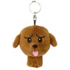 Niki Ben Lenovitz BB Key Ring, Brown Poodle, Keychain, Kids,